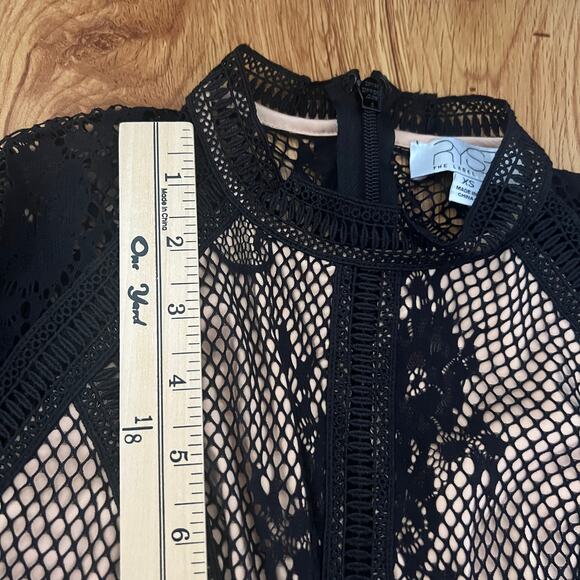Ryse The Label Samson Black & Nude Lace Overlay Long Sleeve Dress Size XS - Picture 12 of 13